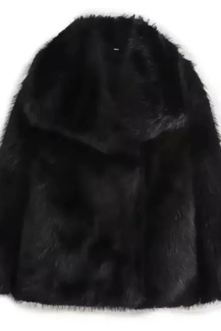 Luxurious faux fur coat